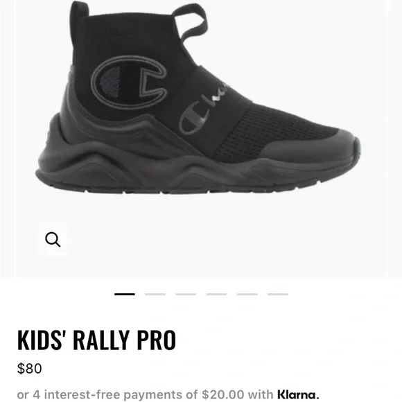 Champion meloso rally pro black stealth toddler 9 - Picture 6 of 8